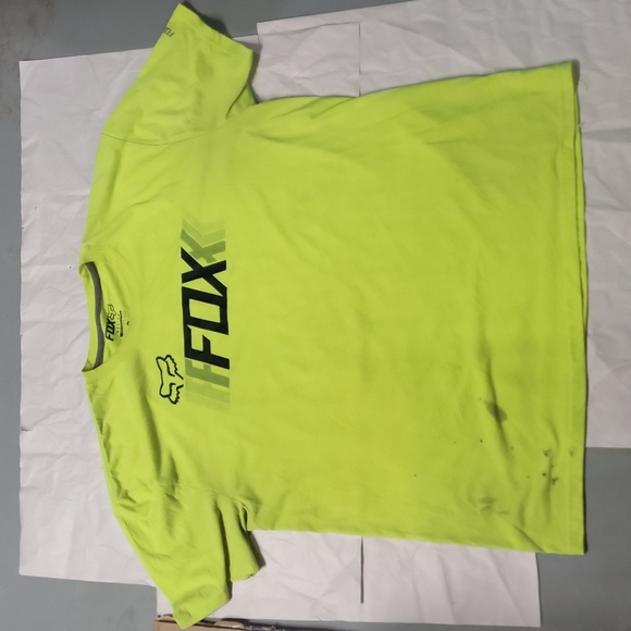 2 Mens graphic t-shirt lot XL yellow Fox active tee gray Smoky mountains  shirts - Picture 4 of 8